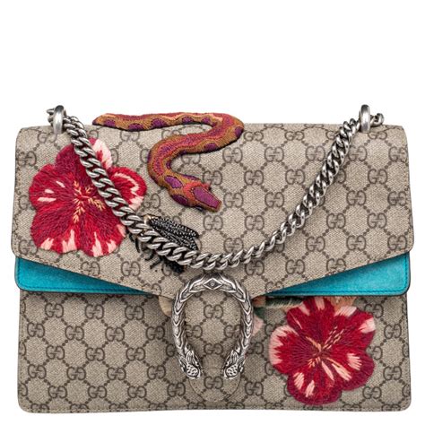 gucci bag snake clip|Gucci dionysus embroidered shoulder bag.